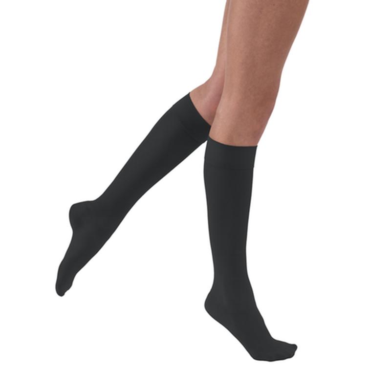 PR/1 JOBST ULTRASHEER WOMEN, KNEE HIGH, 15-20MMHG, MD, ANTHRACITE, CLOSED TOE