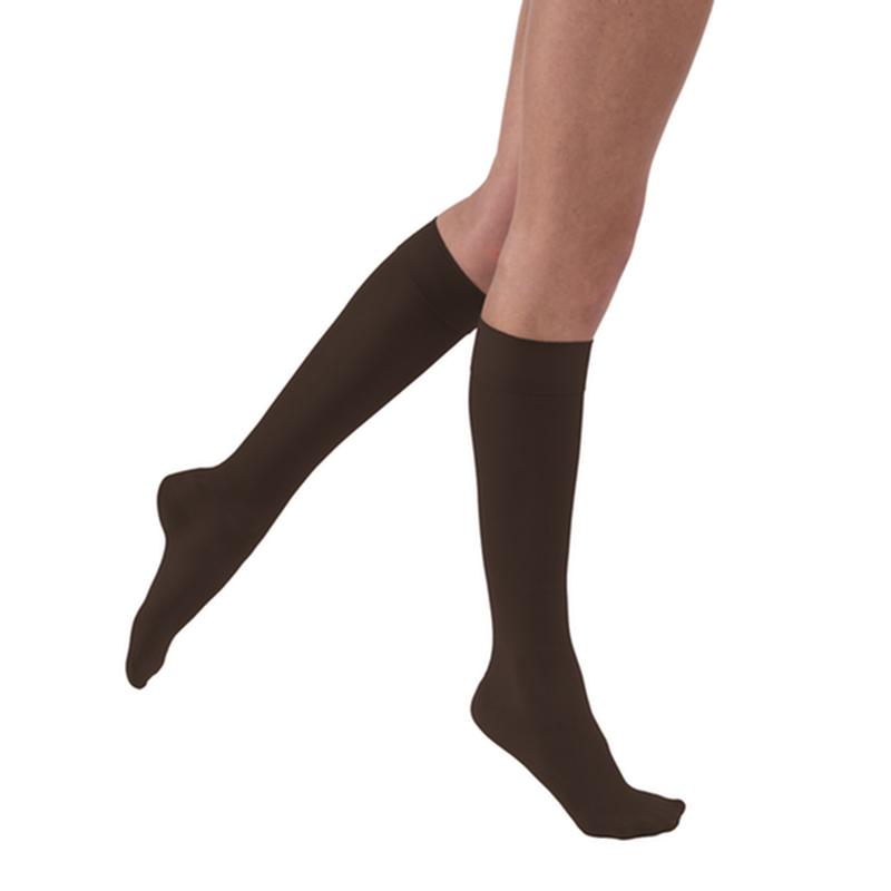 PR/1 JOBST ULTRASHEER WOMEN, KNEE HIGH, 15-20MMHG, MD, ESPRESSO, CLOSED TOE