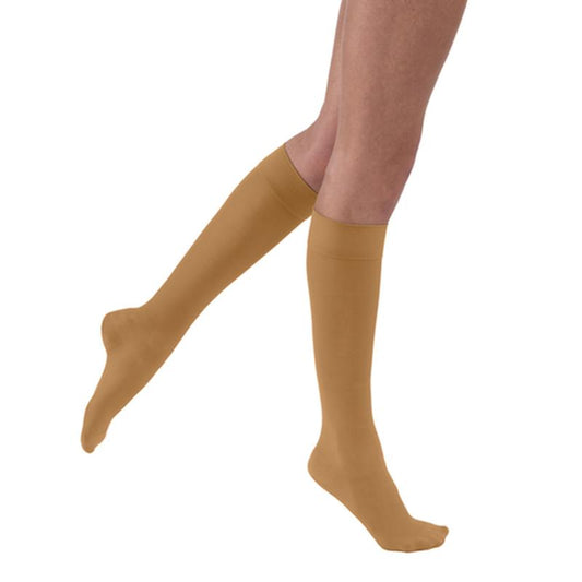 PR/1 JOBST ULTRASHEER WOMEN, KNEE HIGH, 15-20MMHG, XL, SUNTAN, CLOSED TOE