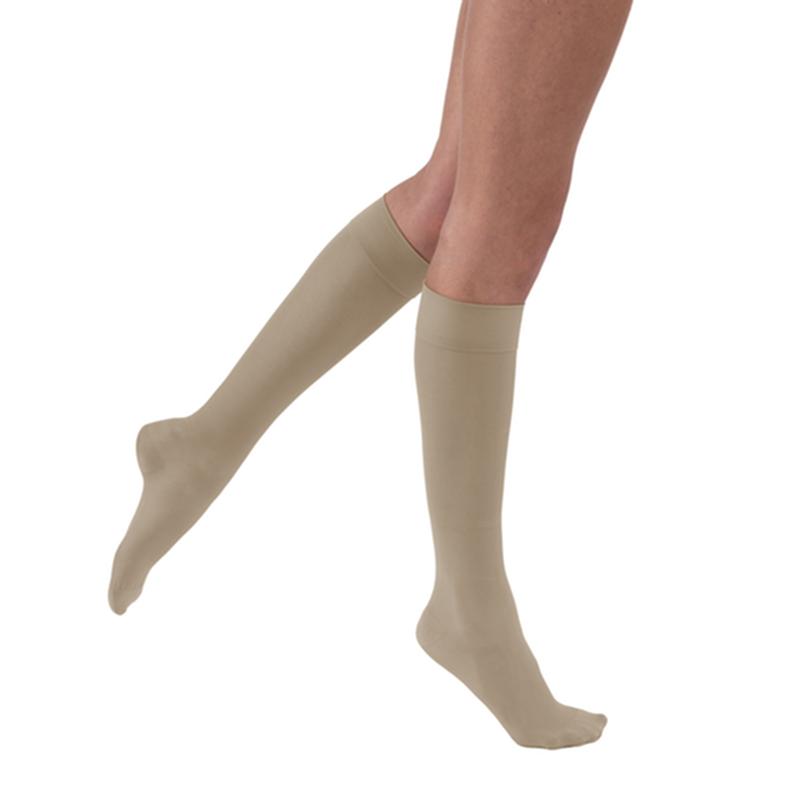 PR/1 JOBST ULTRASHEER WOMEN, KNEE HIGH, 15-20MMHG, XL, HONEY, CLOSED TOE