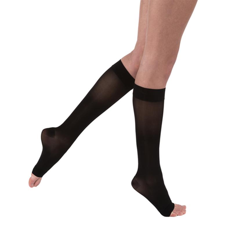 PR/1 JOBST ULTRASHEER WOMEN, KNEE HIGH, 20-30MMHG, SM, CLASSIC BLACK, CLOSED TOE