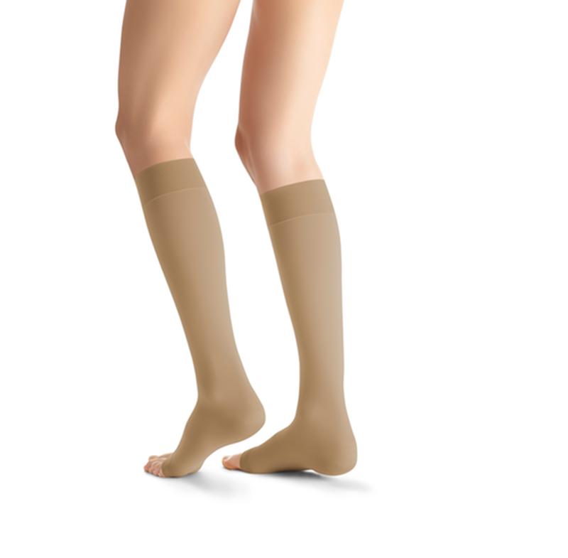 PR/1 JOBST OPAQUE WOMEN, KNEE HIGH, 20-30MMHG, LG, NATURAL, OPEN TOE