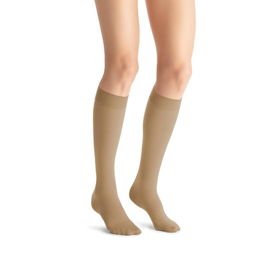 PR/1 JOBST OPAQUE WOMEN, KNEE HIGH, 30-40MMHG, XL, NATURAL, CLOSED TOE