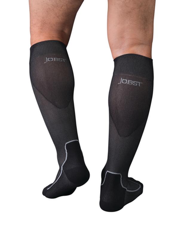 PR/1 JOBST SPORT STOCKING UNISEX, 15-20MMHG, X-LG, BLACK, CLOSED TOE
