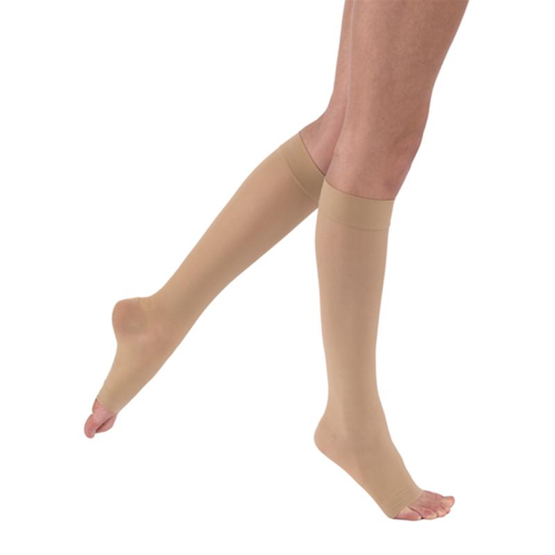 PR/1 JOBST ULTRASHEER WOMEN, KNEE HIGH, 20-30MMHG, LG, FULL CALF, NATURAL, OPEN TOE