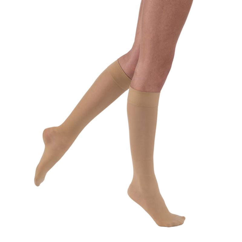 PR/1 JOBST ULTRASHEER WOMEN, KNEE HIGH PETITE, 20-30MMHG, MD, NATURAL, CLOSED TOE