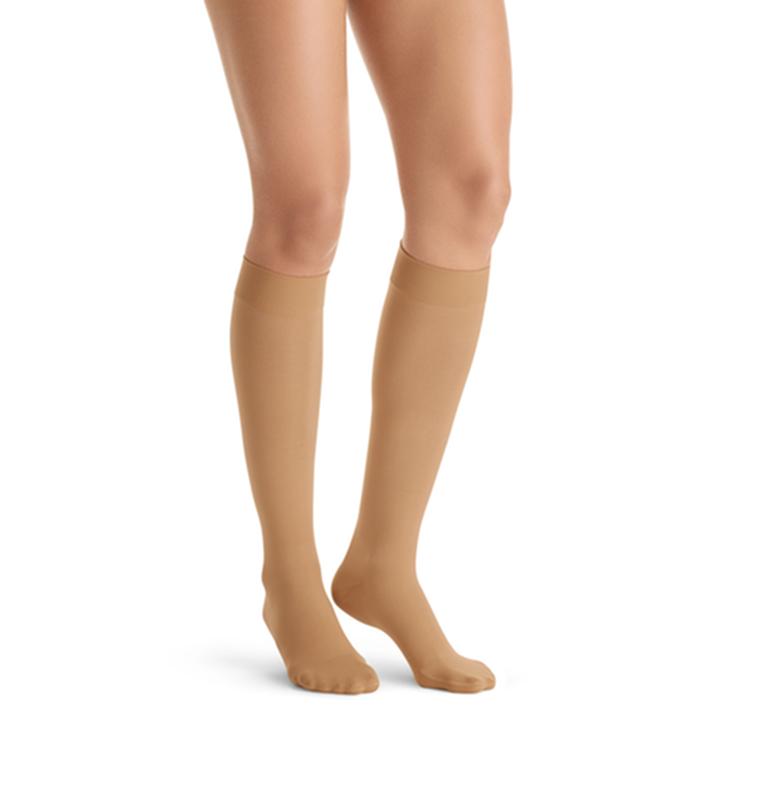 PR/1 JOBST ULTRASHEER WOMEN, KNEE HIGH PETITE, 20-30MMHG, MD, SUNTAN, CLOSED TOE