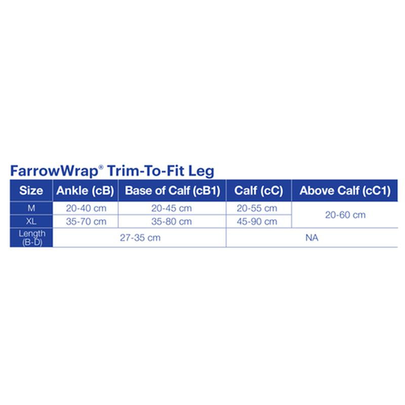 BX/1 JOBST FARROWWRAP STRONG TRIM-TO-FIT LEGPIECE 30-40 MMHG, EXTRA LARGE, TAN