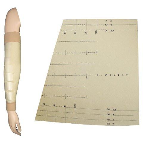BX/1 JOBST FARROWWRAP LITE TRIM-TO-FIT ARMPIECE RIGHT, 20-30 MMHG, MEDIUM, TAN