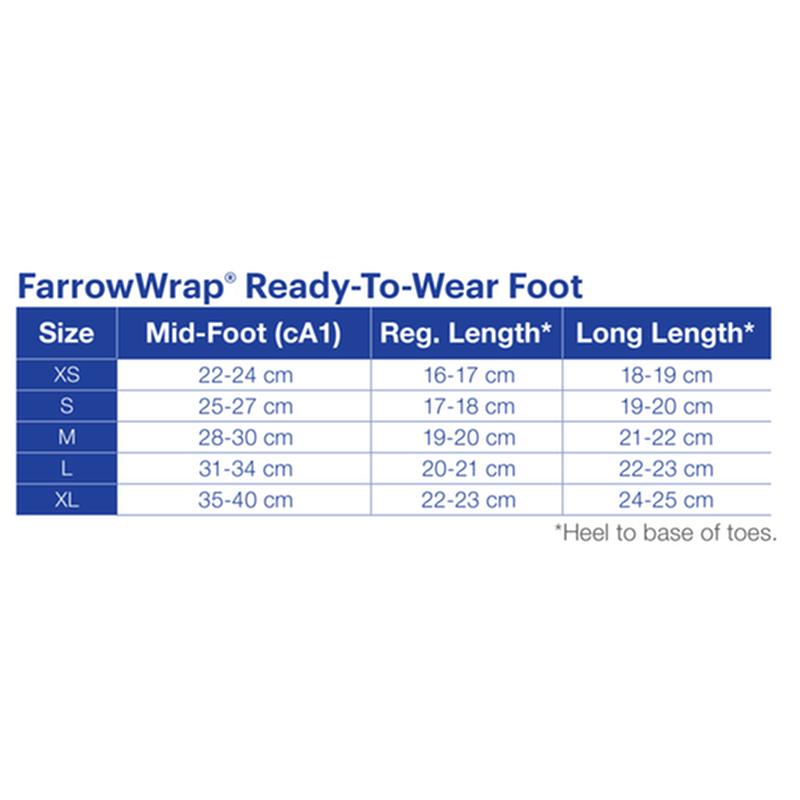 BX/1 JOBST FARROWWRAP LITE READY-TO-WEAR FOOTPIECE 20-30 MMHG, MEDIUM REGULAR, TAN