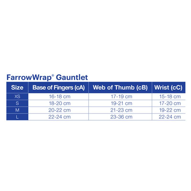 BX/1 JOBST FARROWWRAP LITE READY-TO-WEAR HAND GAUNTLET AMBIDEXTROUS WITH FOAM, 20-30 MMHG, SMALL, TAN