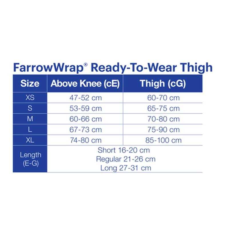 BX/1 JOBST FARROWWRAP LITE READY-TO-WEAR THIGHPIECE 20-30 MMHG, LARGE REGULAR, TAN