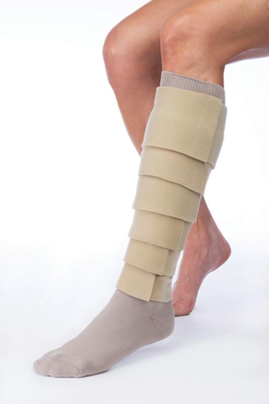 BX/1 JOBST FARROWWRAP BASIC READY-TO-WEAR LEGPIECE 30-40 MMHG, MEDIUM REGULAR, TAN