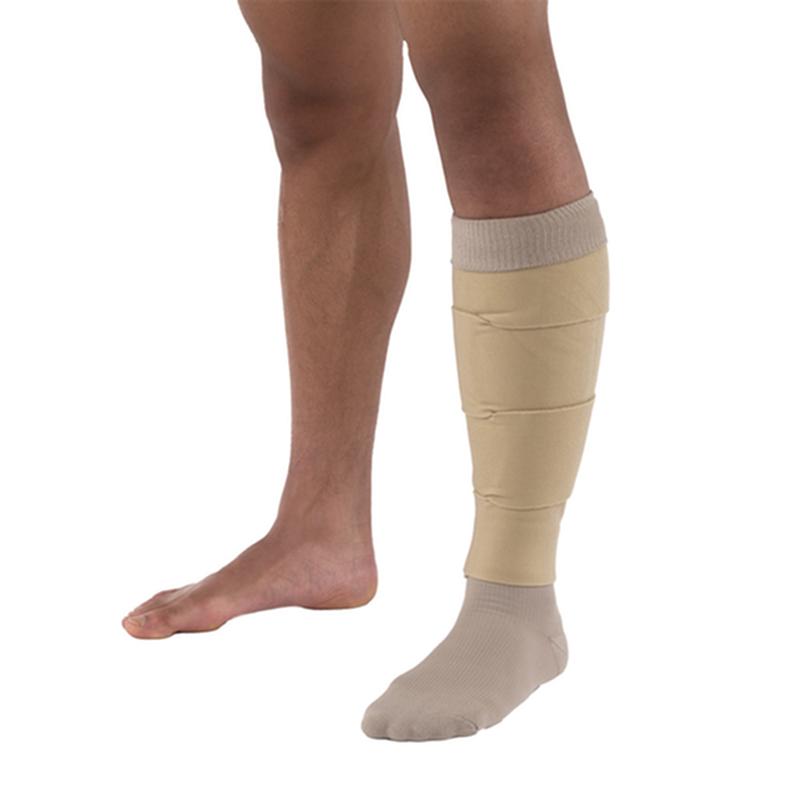 BX/1 JOBST FARROWWRAP 4000 READY-TO-WEAR LEGPIECE 30-40 MMHG, MEDIUM TALL, TAN