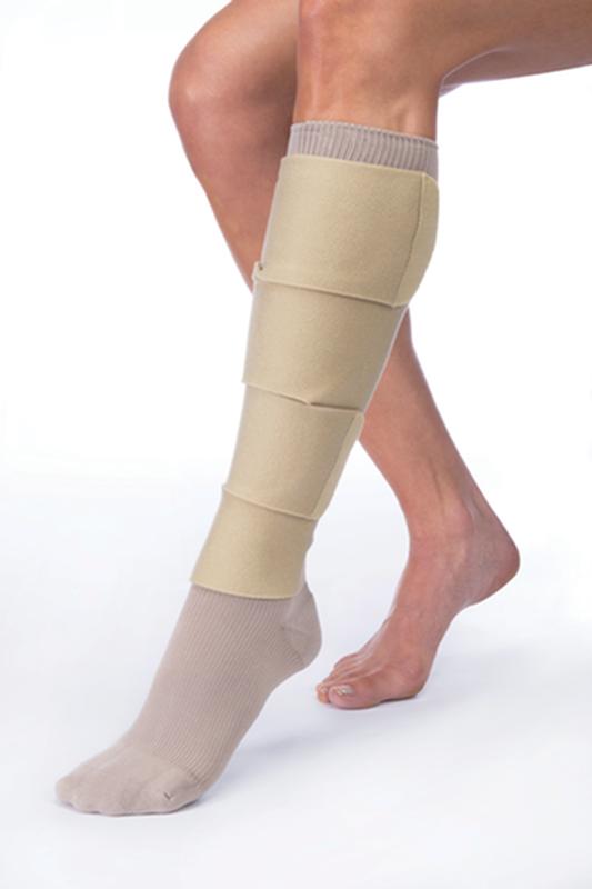 BX/1 JOBST FARROWWRAP 4000 READY-TO-WEAR LEGPIECE 30-40 MMHG, LARGE TALL, TAN