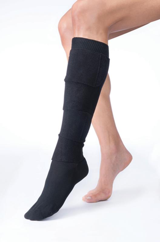 BX/1 JOBST FARROWWRAP 4000 READY-TO-WEAR LEGPIECE 30-40 MMHG, SMALL REGULAR, BLACK