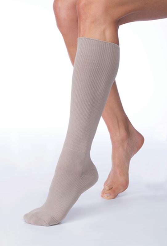 BX/1 JOBST FARROWHYBRID ADI READY-TO-WEAR KNEE HIGH LINERFOOT COMPRESSION, 20-30 MMHG, MEDIUM, TAUPE
