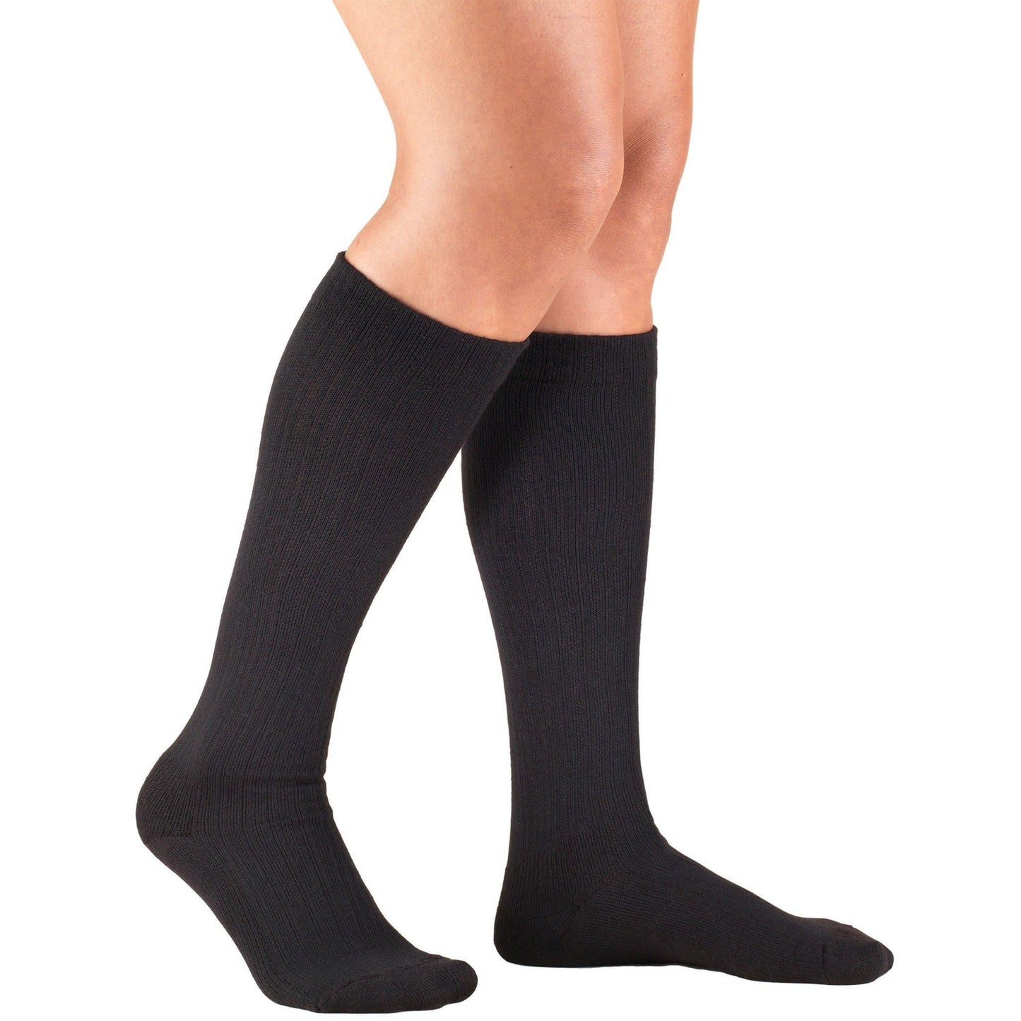 PR/1 JOBST AMBITION SOFT FIT, MEN, KNEE HIGH, 15-20MMHG, 1 REGULAR, BLACK, CLOSED TOE