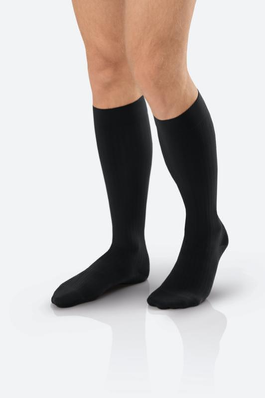 PR/1 JOBST AMBITION SOFT FIT, MEN, KNEE HIGH, 15-20MMHG, 3 REGULAR, BLACK, CLOSED TOE