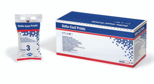 BX/10 DELTA-CAST PRINTS, POLYESTER PRINTED CAST TAPE, 7.5CM X 3.6CM, CAMOUFLAGE