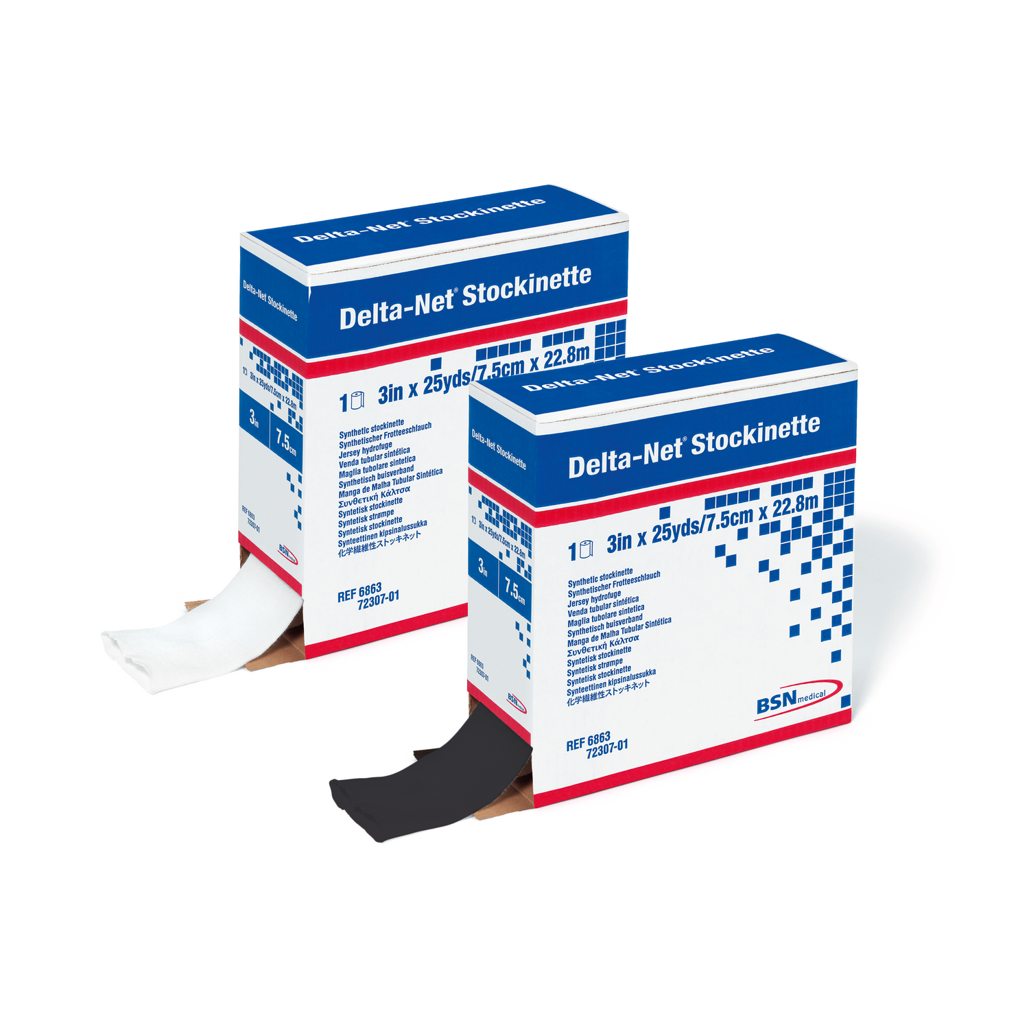 BX/1 DELTA-NET SYNTHETIC STOCKINETTE 20CM X 22.8M, WHITE