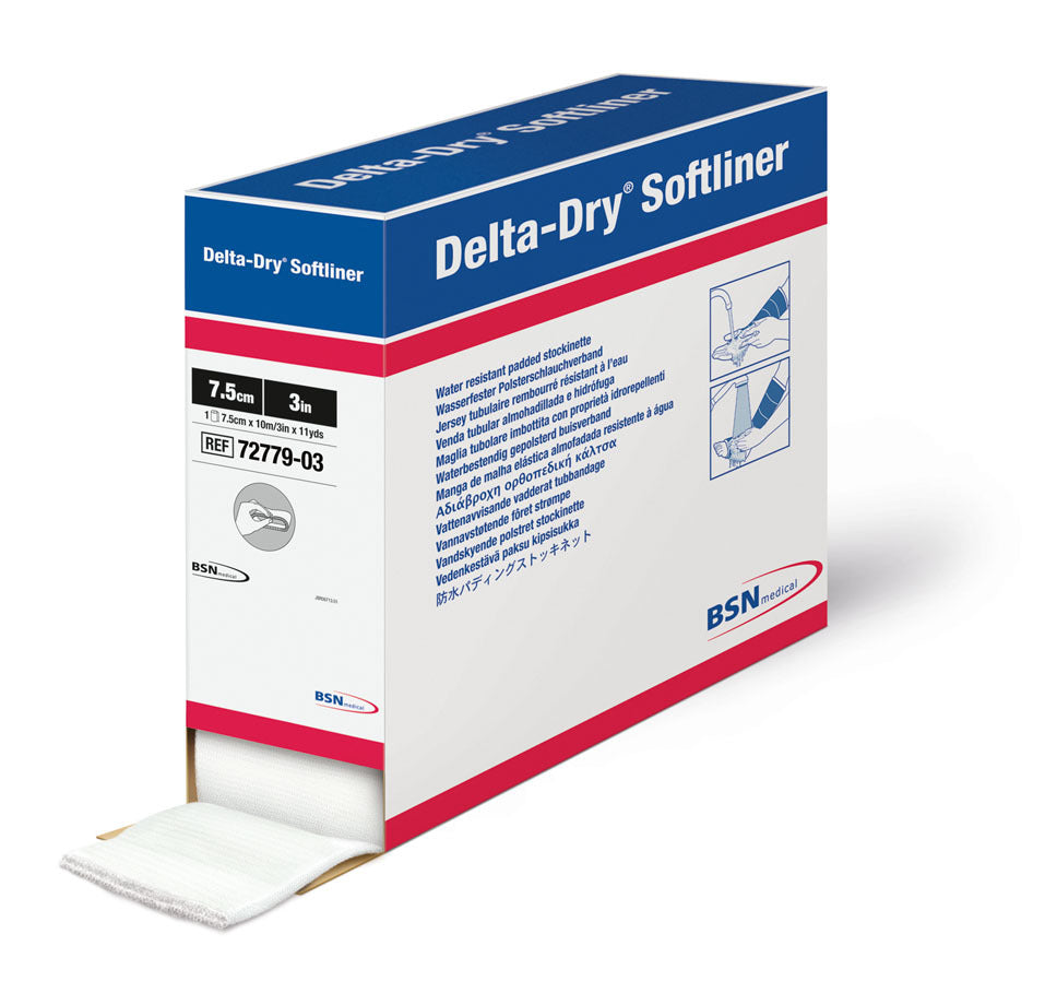 BX/1 DELTA-DRY SOFTLINER WATER-RESISTANT PADDED STOCKINETTE 2.5CM X 10M