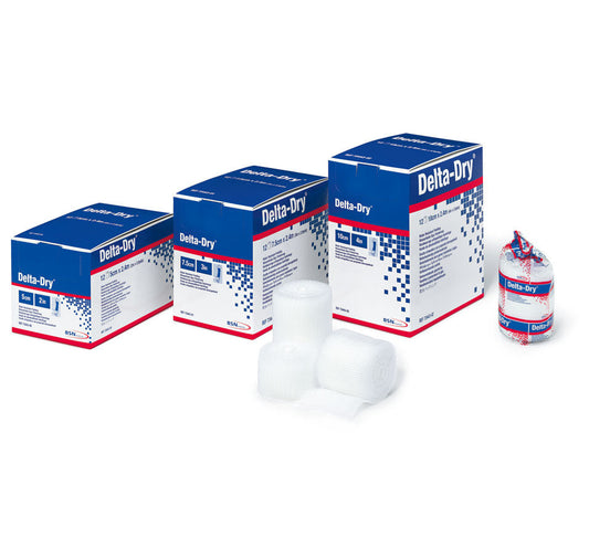 BX/12 DELTA-DRY WATER RESISTANT CAST PADDING 7.5CM X 2.4M