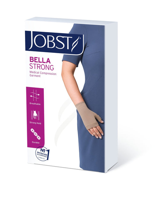 EA/1 JOBST BELLA STRONG READY-TO-WEAR GAUNTLET, 20-30MMHG, 2 REGULAR, NATURAL