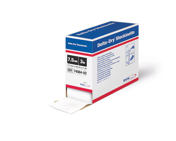 BX/1 DELTA-DRY WATER RESISTANT STOCKINETTE 2.5CM X 10M