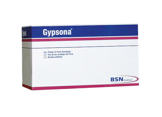 BX/12 GYPSONA PLASTER OF PARIS BANDAGE 10CM X 2.7M, EXTRA FAST SETTING (2 MINUTES)