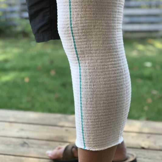 EdemaWear stockinet extra large for limb circumference up to 150 cm (60"), Aqua stripe, Single stockinet  - 1 Each