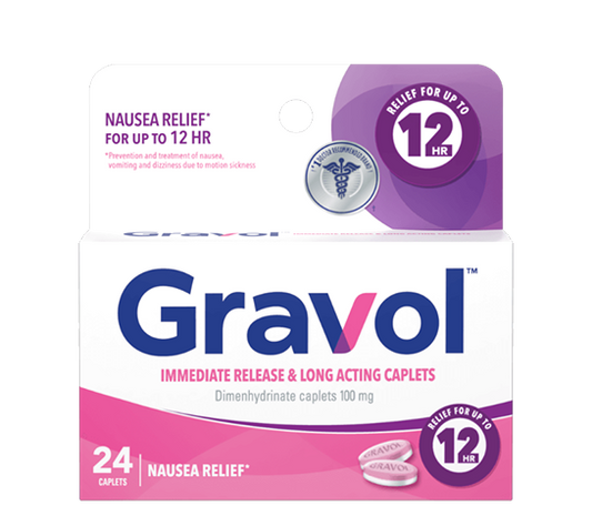 Gravol 12 Hour Relief - 24 Caplets