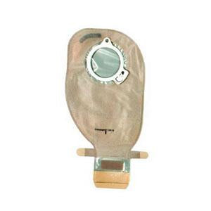 Assura® Two-Piece Drainable Pouch, EasiClose, Transparent 11" (28cm), Flange 1-9/16" (40mm) - Box of 10