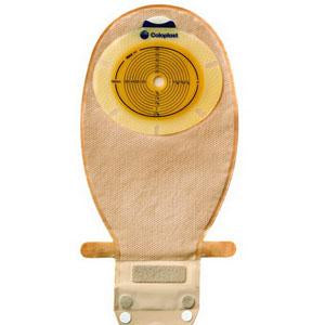 SenSura® One-Piece Drainable Pouch with Easiclose WIDE-Outlet, Opaque 12" (30cm), Non-Convex, Stoma Opening 3/8" - 3" (10mm - 76mm) - Box of 10