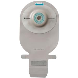 SenSura® Mio One-Piece Drainable Pouch with Easiclose WIDE-Outlet, Opaque with inspection window 11" (28cm), Convex Light, Stoma Opening 1" (25mm) - Box of 10