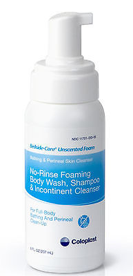 (CS/12) EA/1 BEDSIDE-CARE SENSITIVE SKIN NO- RINSE FOAM CLEANSER ,UNSCENTED , 240ML