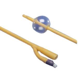 BX/5 CYSTO-CARE TIEMANN COUDE SILICONE FOLEY CATHETER, SIZE 18FR 15CC BALLOON
