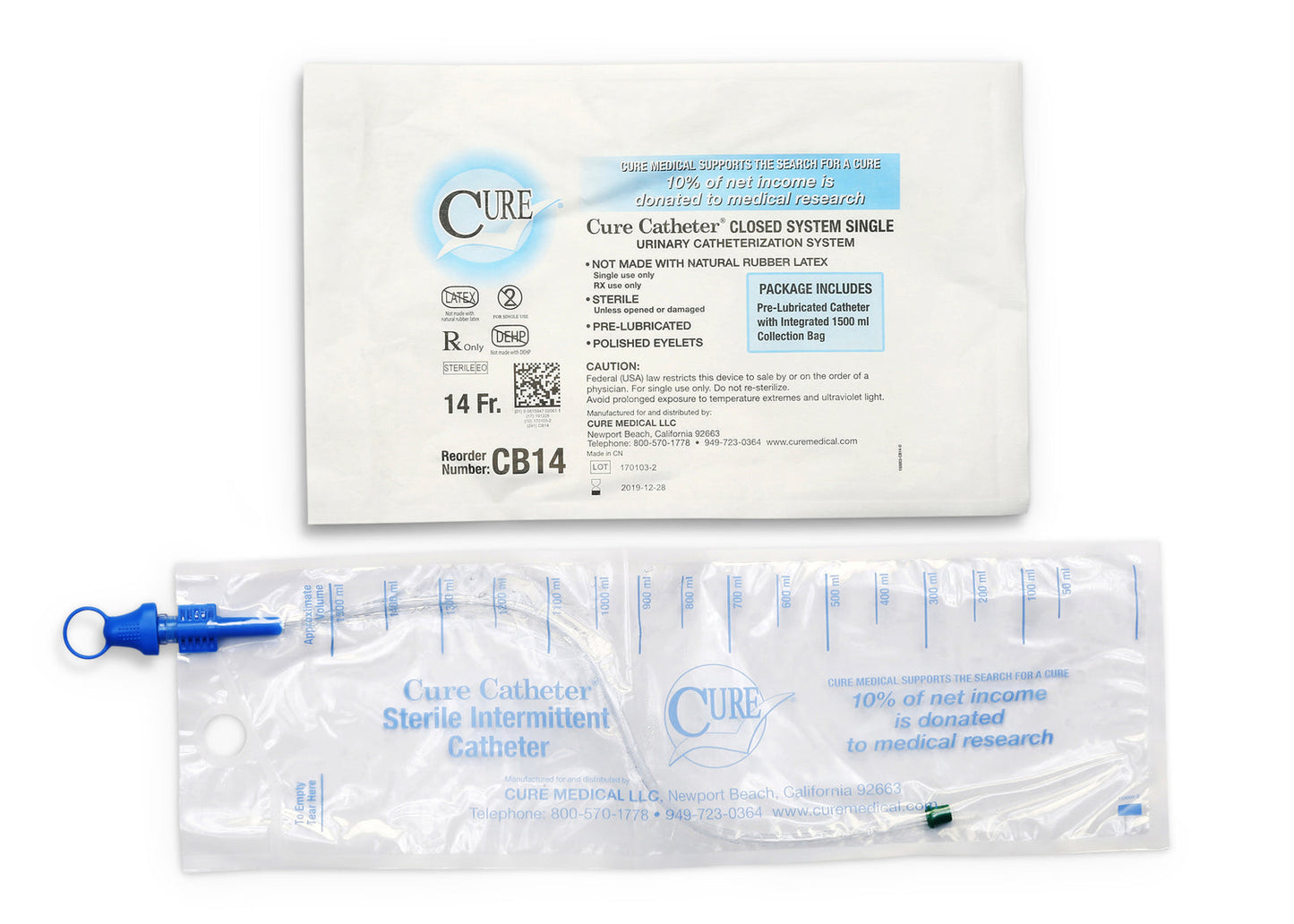 Cure Catheter™  Closed System - 1 Each
