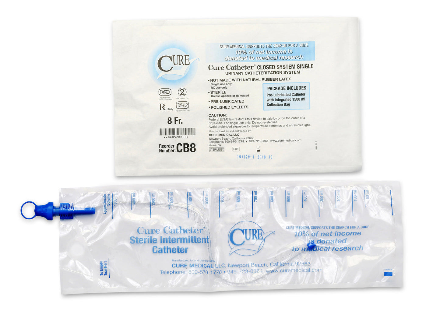 Cure Catheter™  Closed System - 1 Each