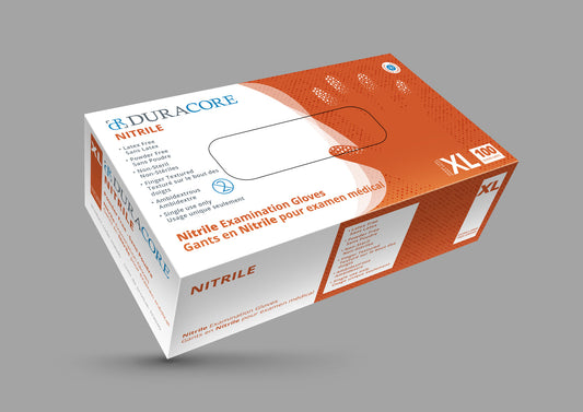 BX/100 DURACORE VINYL EXAMINATION GLOVES, NON POWDERED, X-LARGE (ALL SALES FINAL /NON RETURNABLE)