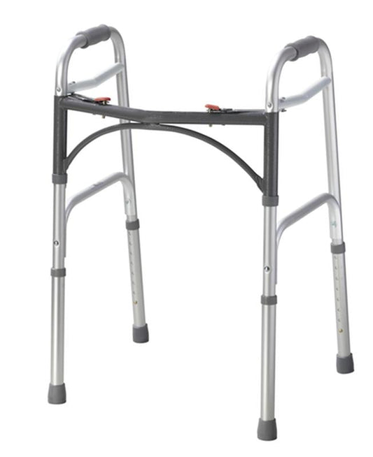 Deluxe Two Button Folding Walker - 1 Each