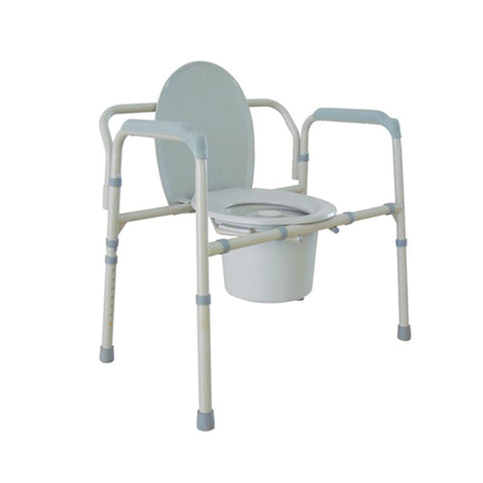 Heavy Duty Bariatric Folding Bedside Commode Chair - 1 Each