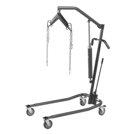 Hydraulic Patient Lift with Six Point Cradle, 5" Casters, Silver Vein - 1 Each