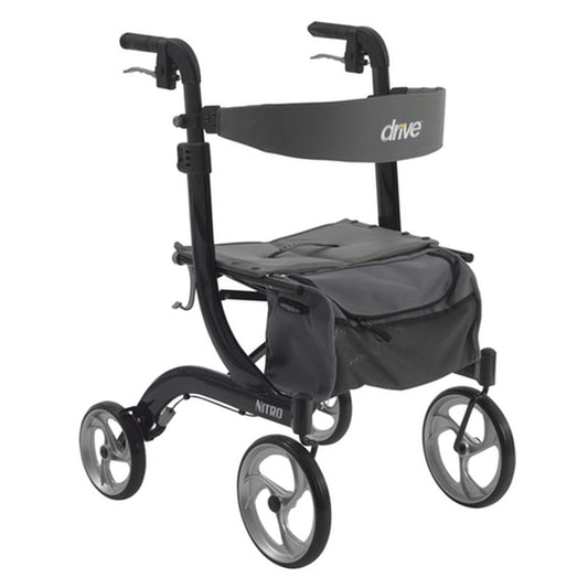 EA/1 Nitro Euro Style Rollator Rolling Walker, Black