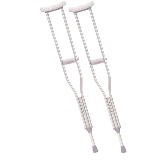 Walking Crutches with Underarm Pad and Handgrip, Adult - 1 Pair