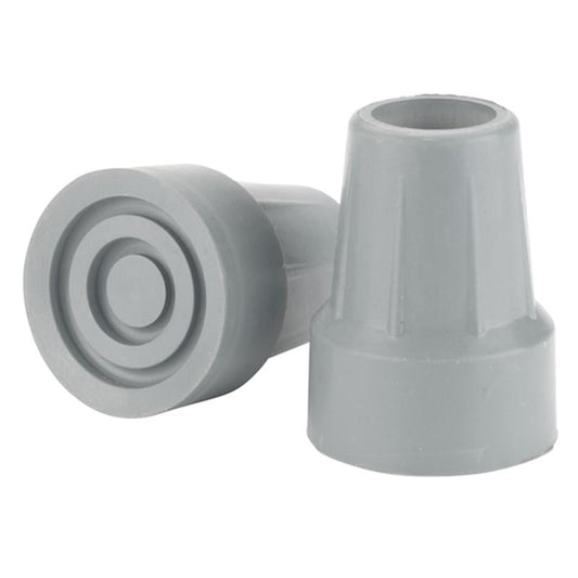 Crutch Tips, 7/8", Gray - 1 Pair