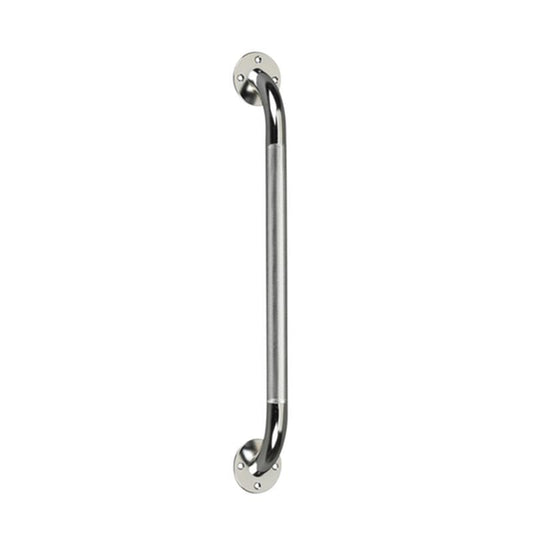 Chrome Knurled Grab Bar, 18" - 1 Each