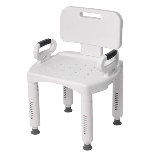 Premium Series Shower Chair with Back and Arms - 1 Each