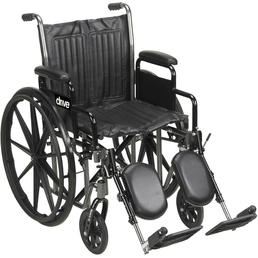 Silver Sport 2 Wheelchair, Detachable Desk Arms, Elevating Leg Rests, 20" Seat - 1 Each
