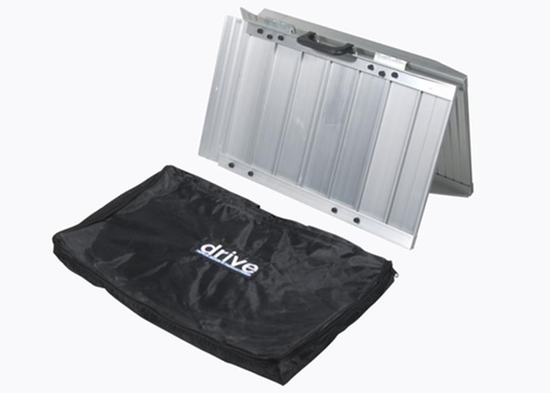 Single Fold Portable Wheelchair Scooter Ramp with Carry Handle and Travel Bag, 5 Feet Long - 1 Each